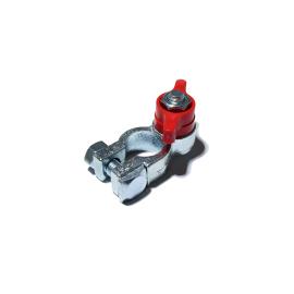 MORSETTO A FARFALLA ROSSO PER BATTERIA SU VITE M8 - SEZIONE 10/25 (+ POLO)